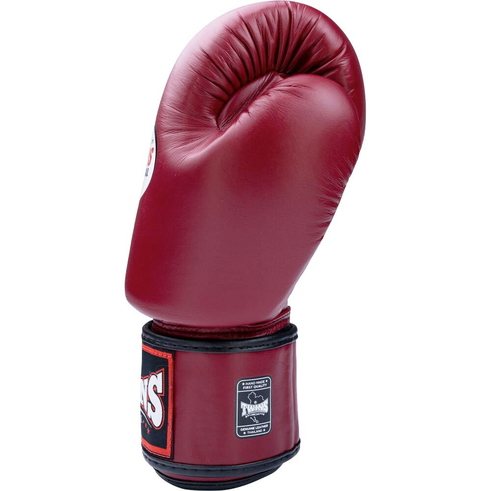 Twins Special Maroon Velcro Boxing Gloves - BGVL3