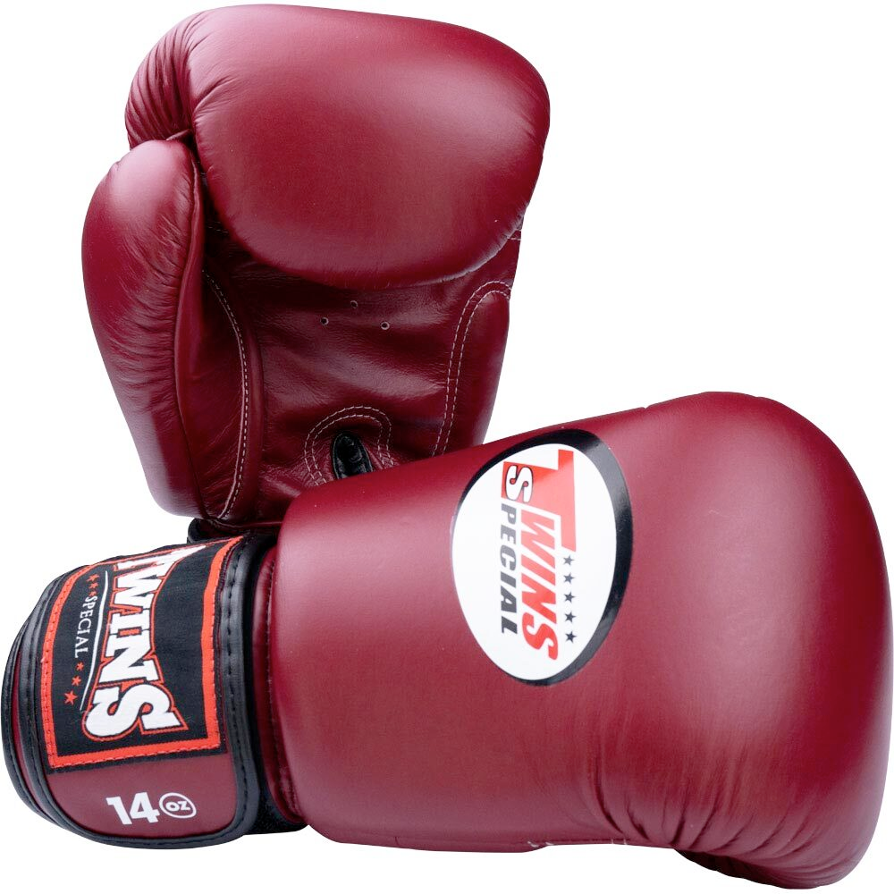 Twins Special Maroon Velcro Boxing Gloves - BGVL3