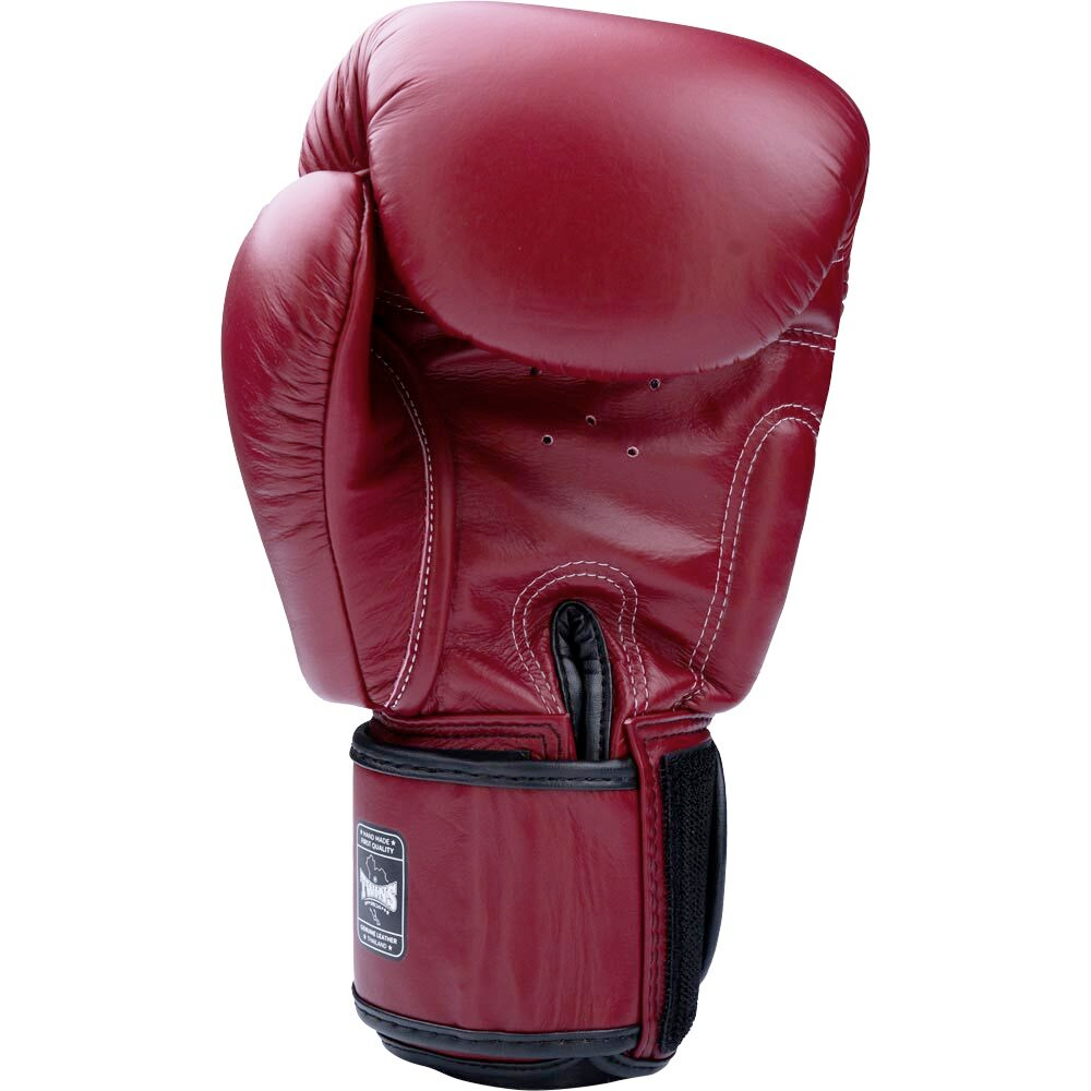 Twins Special Maroon Velcro Boxing Gloves - BGVL3