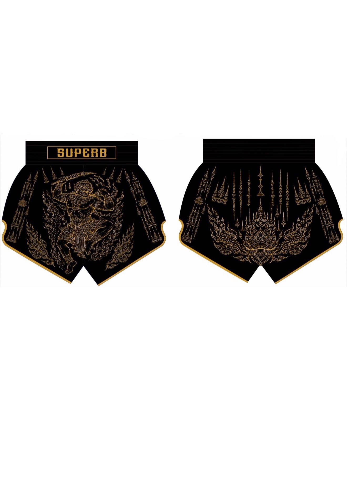 Khmer Sak Yantar Black Edition Muay Thai Shorts – Pre-Order