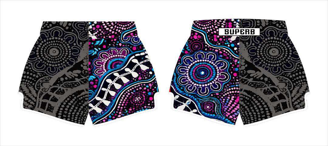Indigenous Inspired Muay Thai Shorts -(Pre-Order)