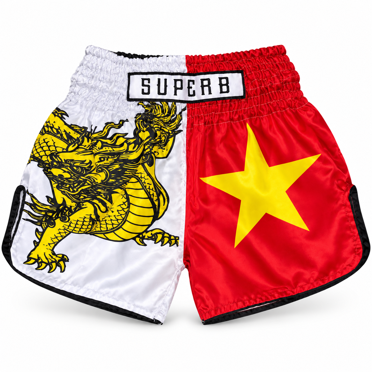 Vietnam Dynasty Muay Thai Shorts (White)