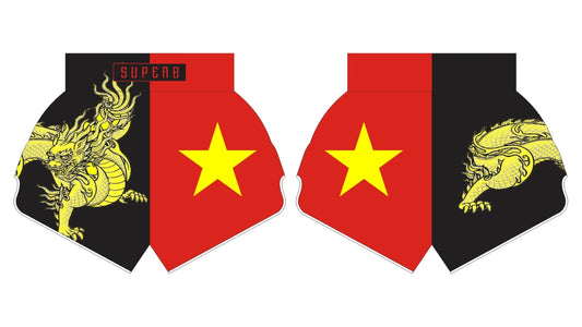 Vietnam Dynasty Muay Thai Shorts (Black)