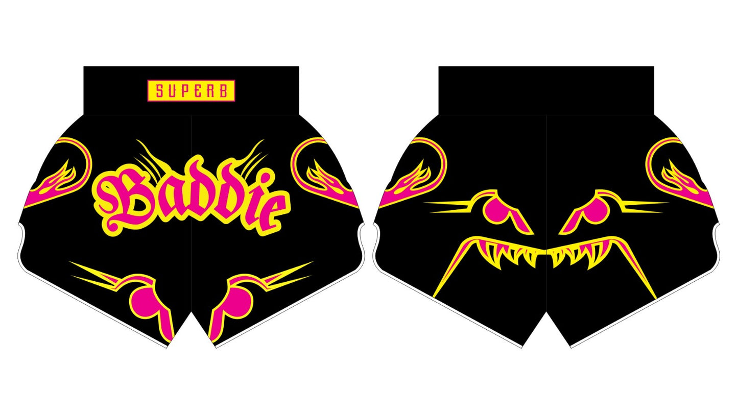 SHAWTIES 4 BADDIES BLACK – Muay Thai Shorts (Pre-Order)