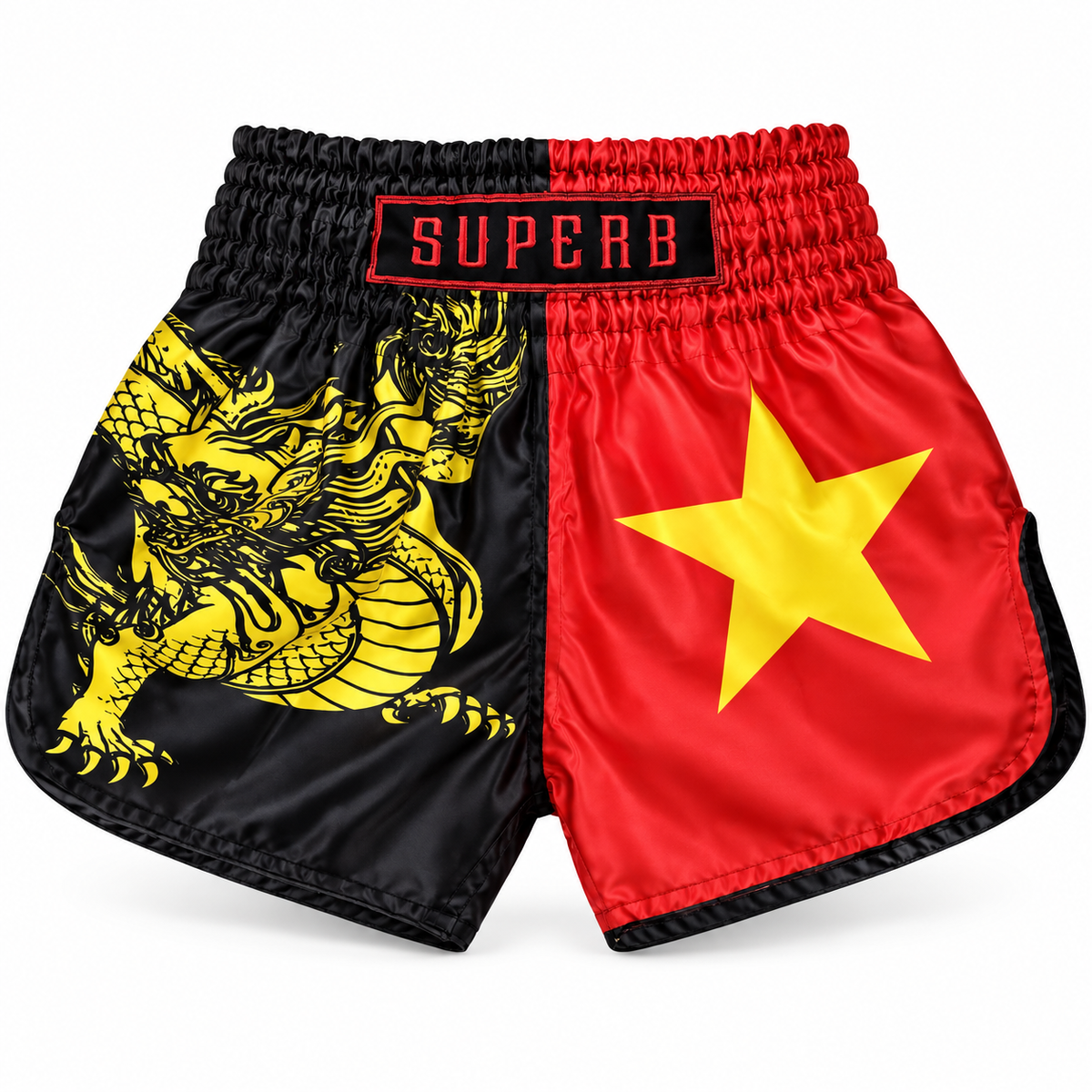 Vietnam Dynasty Muay Thai Shorts (Black)