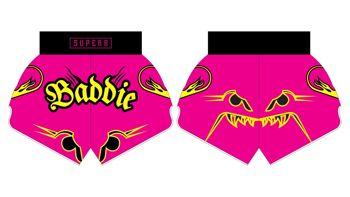 SHAWTIES 4 BADDIES PINK – Muay Thai Shorts (Pre-Order)