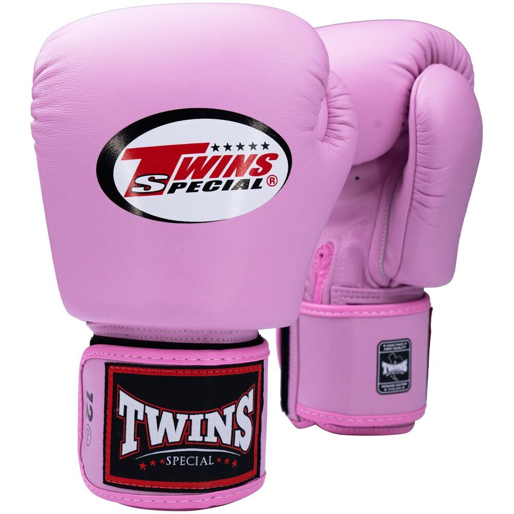 Twins Special Pink Velcro Boxing Gloves - BGVL3