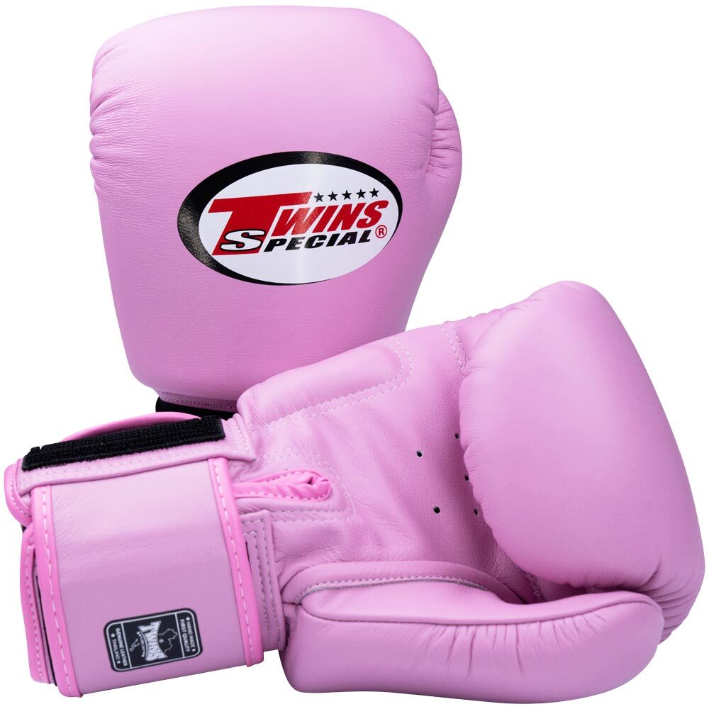 Twins Special Pink Velcro Boxing Gloves - BGVL3