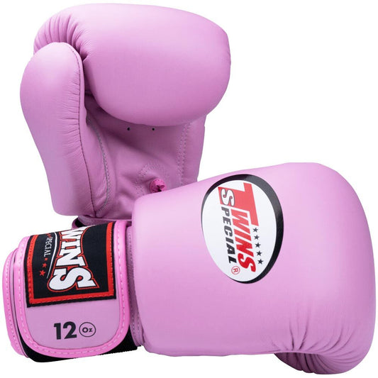 Twins Special Pink Velcro Boxing Gloves - BGVL3