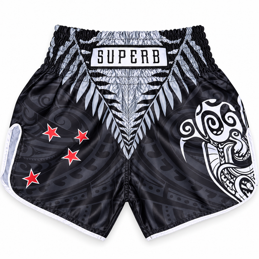 New Zealand Inspired Muay Thai Shorts (Pre-Order)
