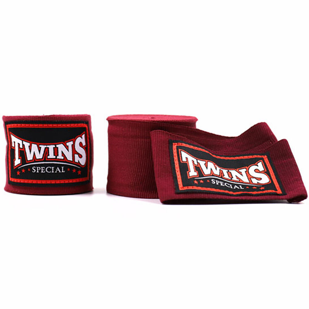 Twins Special Maroon Elastic Hand Wraps - CH5
