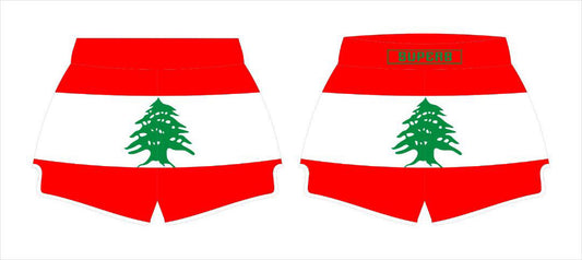 Lebanon Inspired Muay Thai Shorts (Pre-Order)