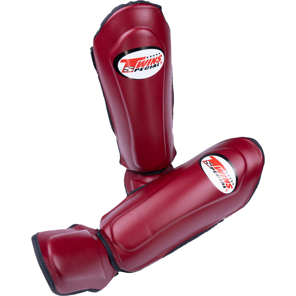Twins Special Slim-Fit Maroon Shin Guards - SGL10