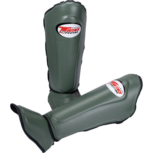 Twins Special Slim-Fit Olive Shin Guards - SGL10