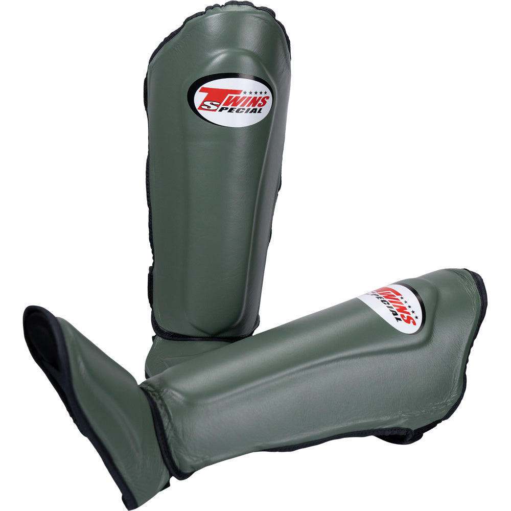 Twins Special Slim-Fit Olive Shin Guards - SGL10