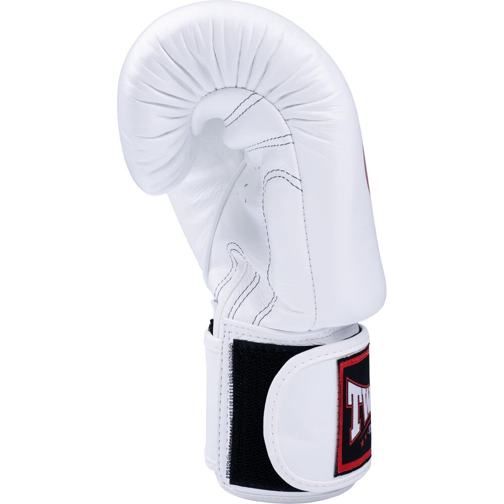 Twins Special White Velcro Boxing Gloves - BGVL3