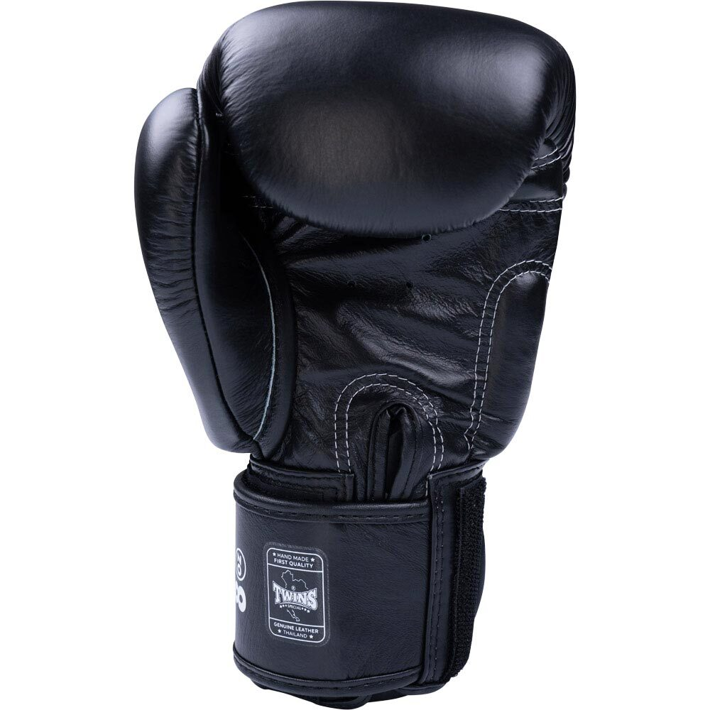 Twins Special Black Velcro Boxing Gloves - BGVL3