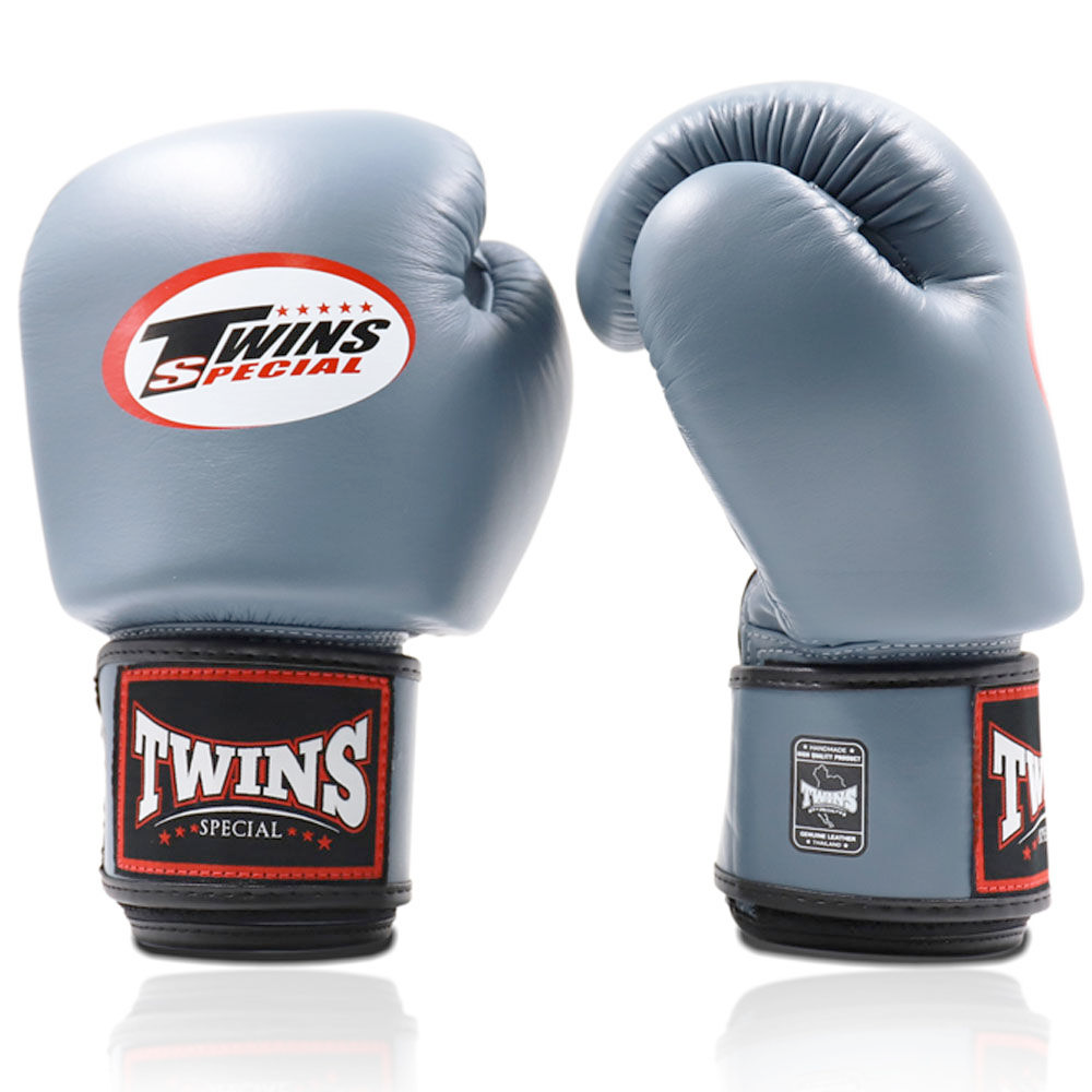 Twins Special Pearl Grey Velcro Boxing Gloves - BGVL3