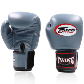 Twins Special Pearl Grey Velcro Boxing Gloves - BGVL3