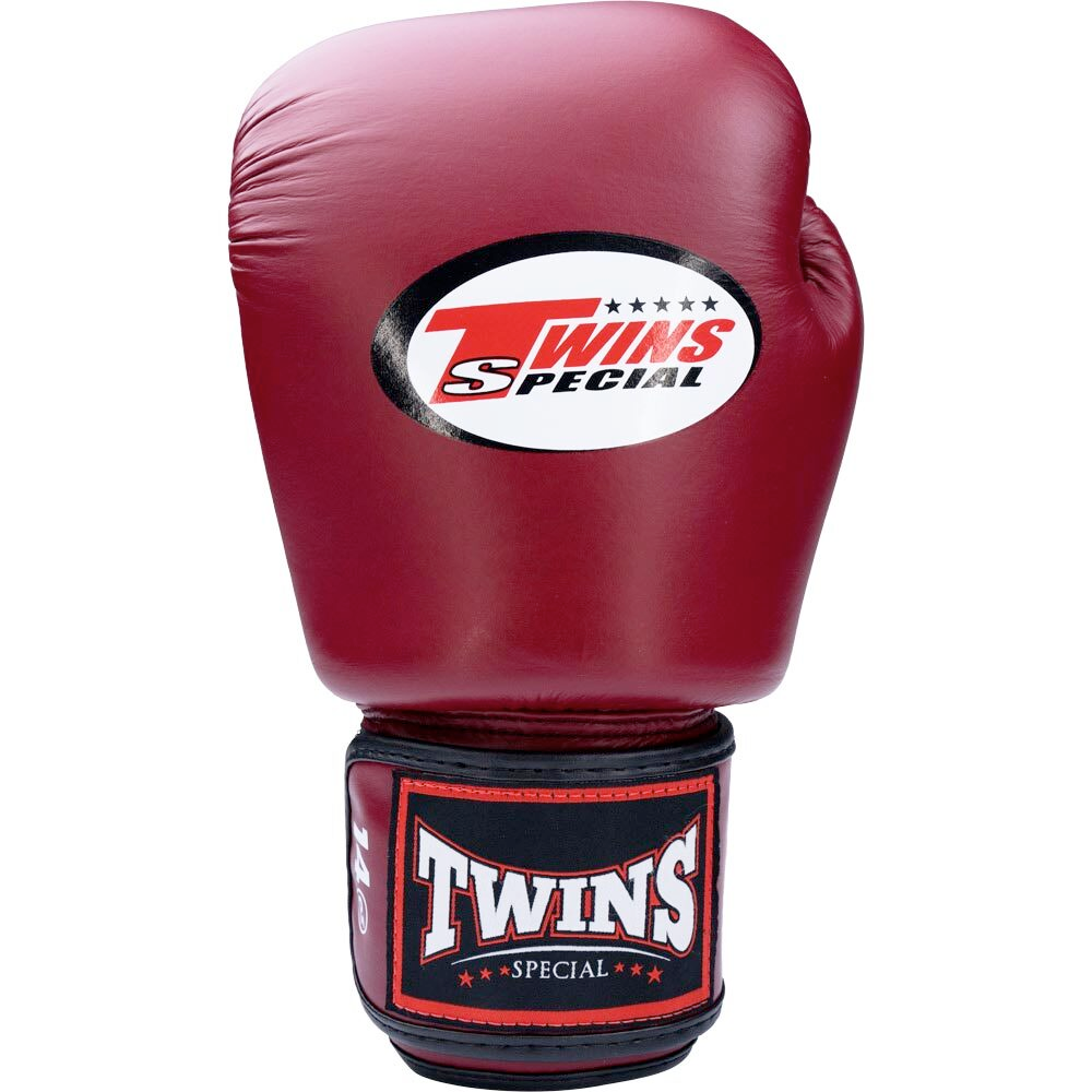 Twins Special Maroon Velcro Boxing Gloves - BGVL3