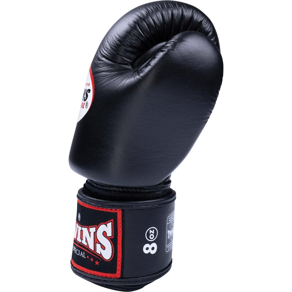 Twins Special Black Velcro Boxing Gloves - BGVL3
