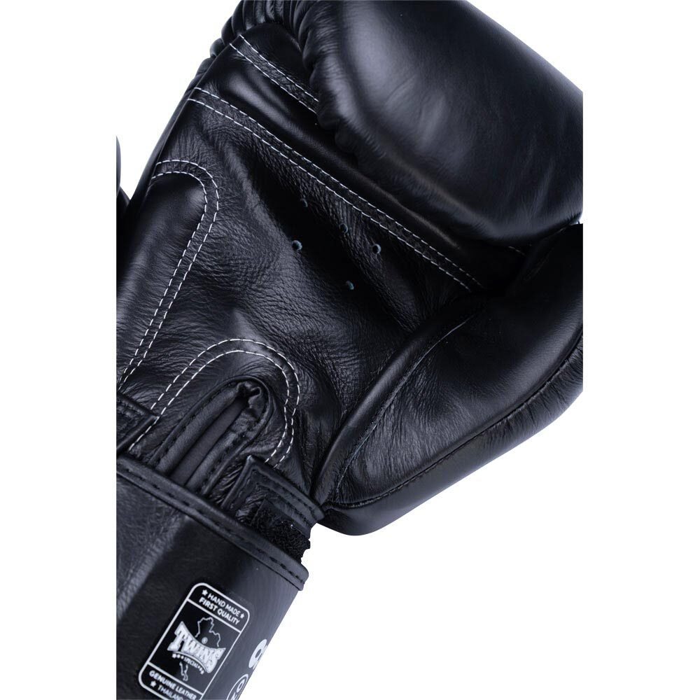 Twins Special Black Velcro Boxing Gloves - BGVL3