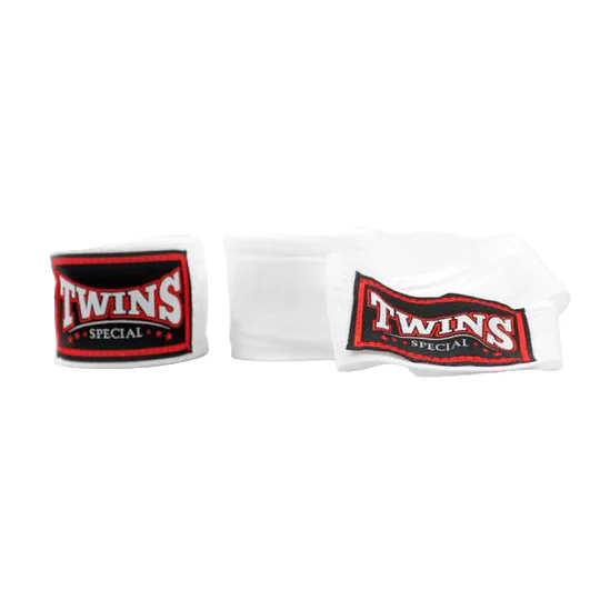 Twins Special White Elastic Hand Wraps - CH5