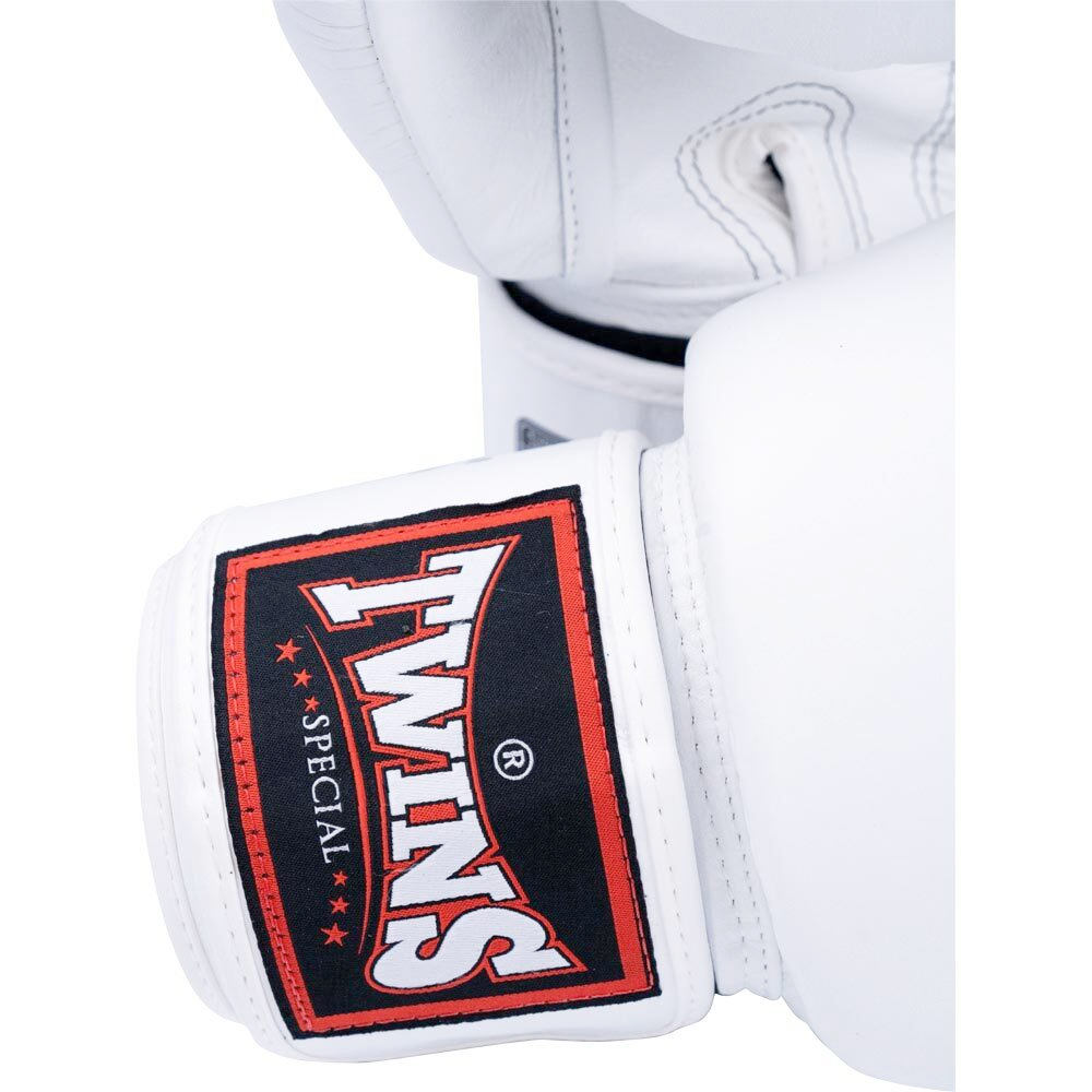 Twins Special White Velcro Boxing Gloves - BGVL3