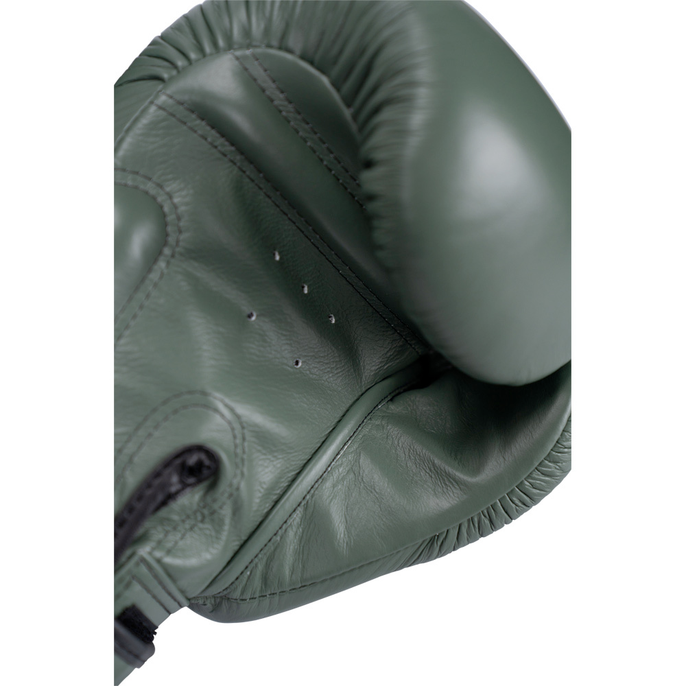 Twins Special Olive Velcro Boxing Gloves - BGVL3