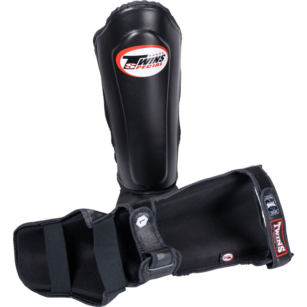 Twins Special Slim-Fit Black Shin Guards - SGL10