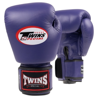 Twins Special Purple Velcro Boxing Gloves - BGVL3