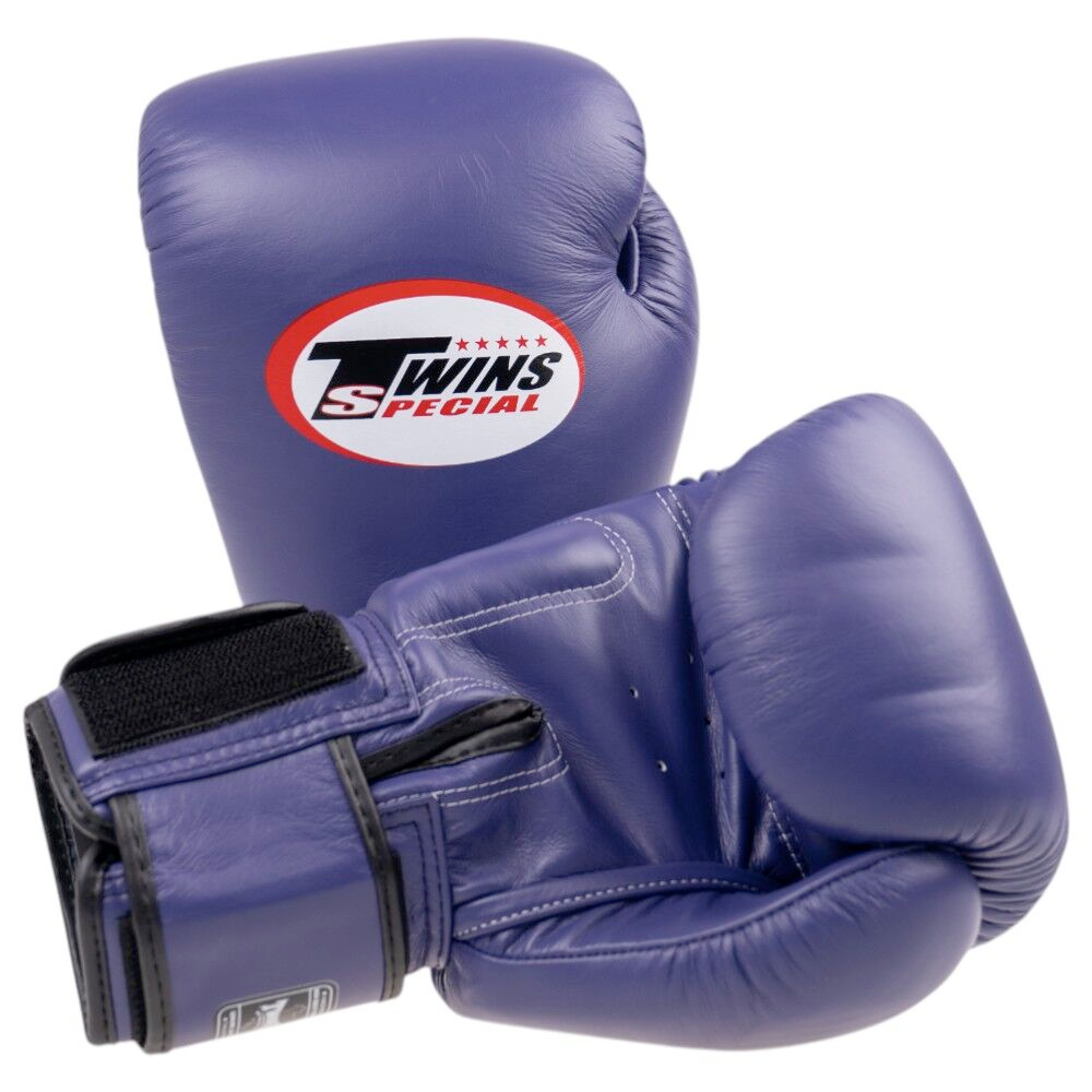 Twins Special Purple Velcro Boxing Gloves - BGVL3